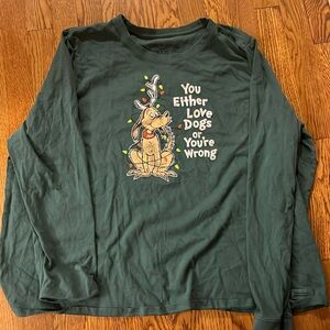 Life is Good Christmas Long sleeve tee size XXXL
